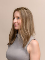 Aspen 16” | Brunette Human Hair Lace Topper - Image 3