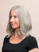 Lynx 12" | Grey Human Hair Wig - Image 4