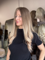 Taylor 20″ | Brunette Human Hair Lace Topper - Image 3