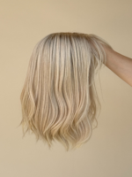 Lulu 12” | Blonde Human Hair Grand Topper - Image 8