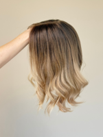 Taylor 16” | Brunette Human Hair Lace Topper - Image 8