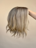 Astra 12” | Blonde Human Hair Lace Topper - Image 5