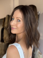 Chantal 12″ | Brunette Human Hair Lace Topper - Image 5