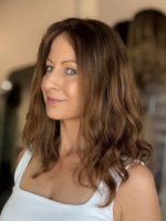 Cinnamon 14″ | Brunette Wavy Human Hair Wig - Image 3