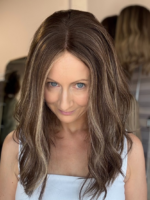 Lolita 16″ | Brunette Human Hair Lace Topper - Image 5