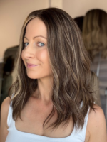 Lolita 16″ | Brunette Human Hair Lace Topper - Image 3