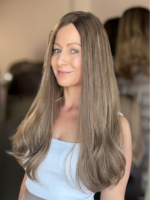 Madison 22″ | Brunette Human Hair Silk Topper - Image 3