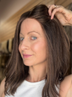 Chantal 14″ | Brunette Human Hair Wig - Image 7