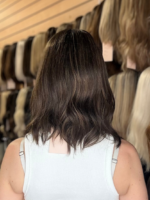 Chantal 14″ | Brunette Human Hair Wig - Image 8