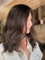 Chantal 18″ | Fully Hand Tied Wavy Human Hair Wig - Image 4