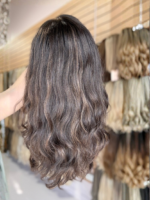 Chantal 18″ | Fully Hand Tied Wavy Human Hair Wig - Image 7