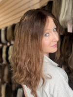 Cinnamon 16″ | Brunette Wavy Human Hair Wig - Image 4