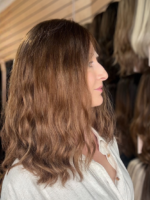 Cinnamon 16″ | Brunette Wavy Human Hair Wig - Image 7