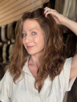 Cinnamon 16″ | Brunette Wavy Human Hair Wig - Image 5