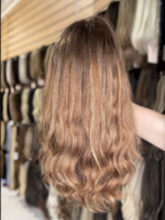 Cinnamon 16″ | Brunette Wavy Human Hair Wig - Image 10