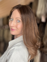 Cinnamon 16″ | Fully Hand Tied Human Hair Wig - Image 5