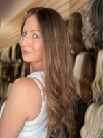 Cinnamon 22″ | Fully Hand Tied Human Hair Wig - Image 3
