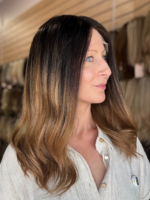 Espresso Honey 18″ | Fully Hand Tied Human Hair Wig - Image 4