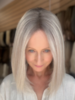 Luna 14” | Blonde Human Hair Grand Topper - Image 5