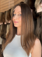 Mika 18″ | Brunette Human Hair Wig - Image 3