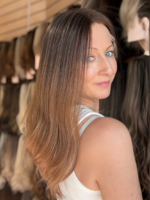 Mika 18″ | Brunette Human Hair Wig