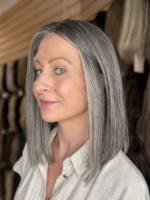 Misty 14″ | Fully Hand Tied Human Hair Wig - Image 7