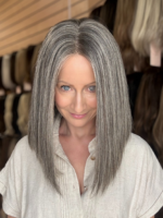 Misty 14″ | Fully Hand Tied Human Hair Wig - Image 8