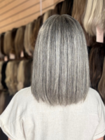 Misty 14″ | Fully Hand Tied Human Hair Wig - Image 9