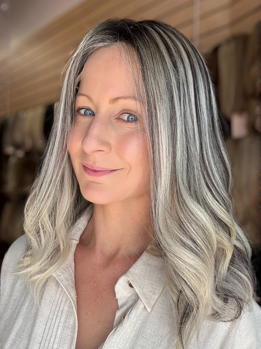 Smoke Blonde 16″ Blonde Human Hair Wig 1 Smoke Blonde 16″ | Blonde Human Hair Wig - Image 1