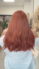 Jenny 18" |  Red Human Hair Wig - Image 2