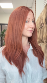 Jenny 18" |  Red Human Hair Wig - Image 4