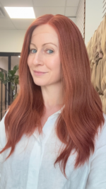 Jenny 18" |  Red Human Hair Wig - Image 5